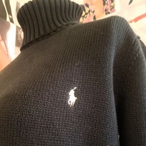 Ralph Lauren Sport Black Turtleneck Sweater XL